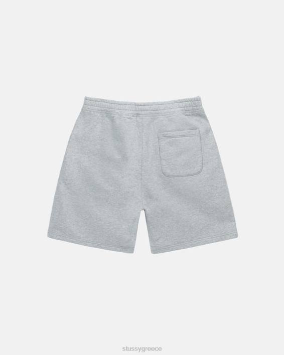 STUSSY γκρίζο Heather Σορτσάκι με Λογότυπο 100% Βαμβάκι